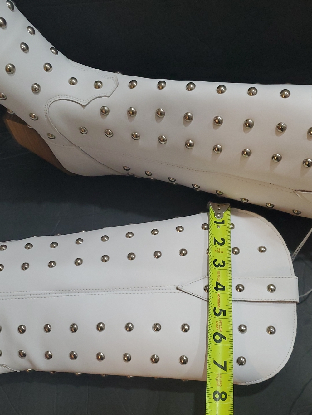 Dingo 1969 Broadway Bingo white silver Cowboy Boots size 10 brand new - Picture 14 of 15